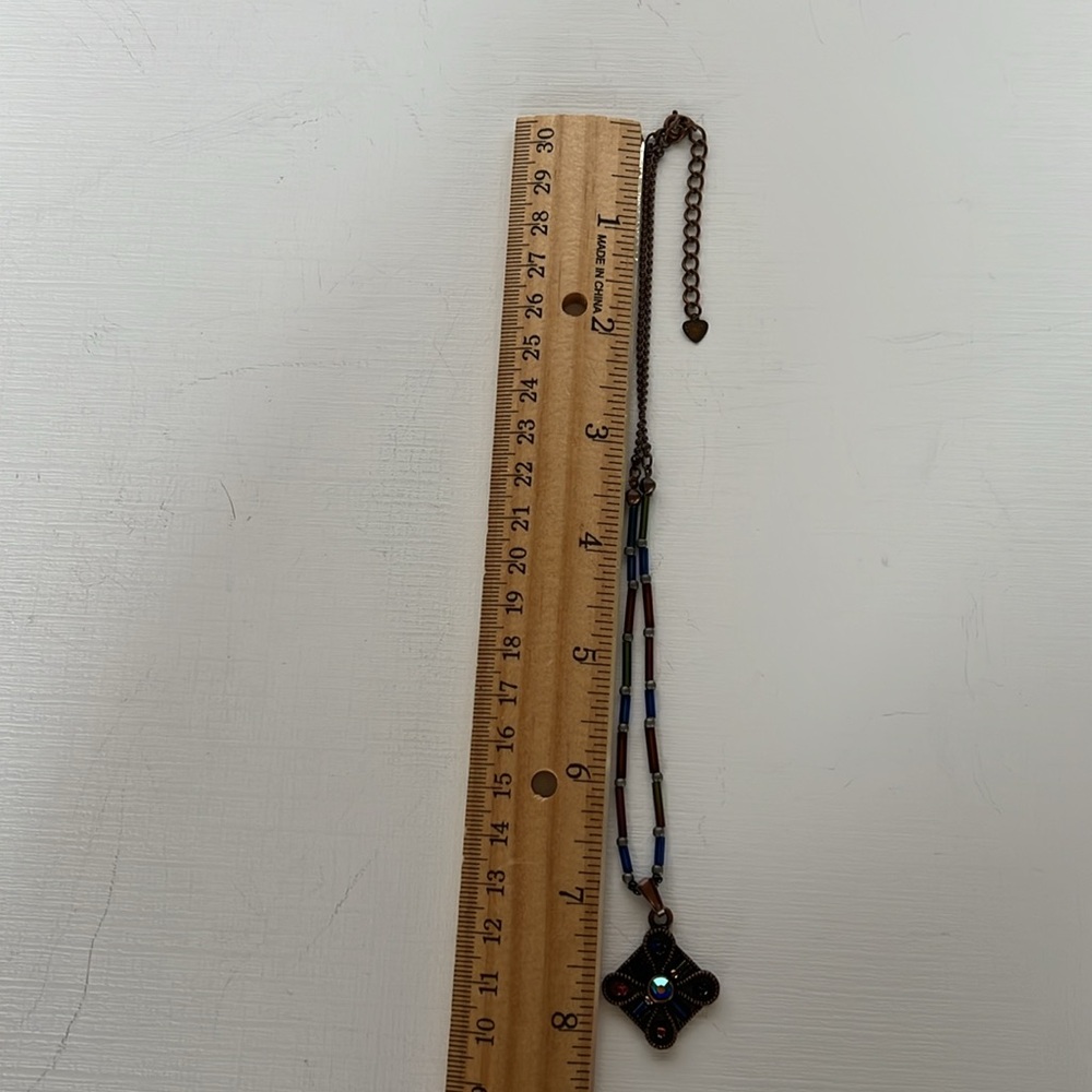 Unique Multicolor Pendant Necklace - Picture 4 of 5